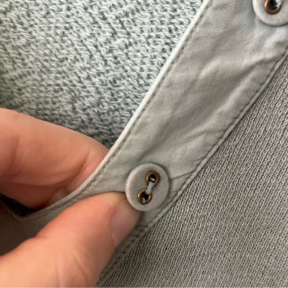 Ulla Johnson Jude Puff Sleeve Sweatshirt in Blue Green Women's Size P - Picture 7 of 14